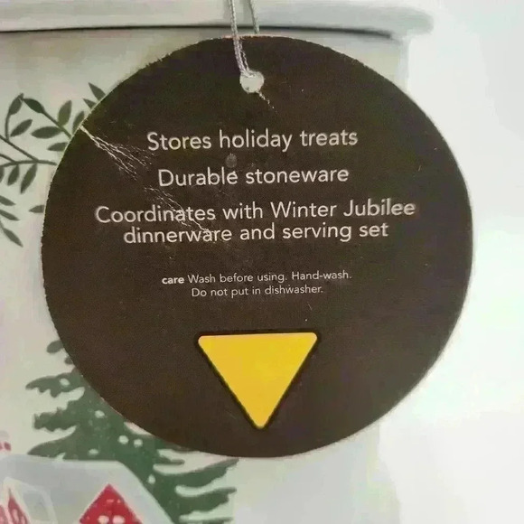 Vintage Martha‎ Stewart Everyday Winter Jubilee Discontinued 10" Cookie Jar - Picture 4 of 10